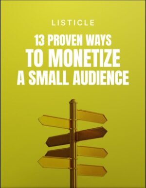13 Proven Ways to Monetize a Small Audience