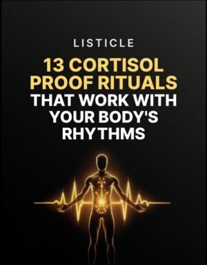 13 Cortisol Proof Rituals that Work with Your Body's Rhythms