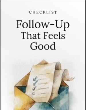 Follow-Up That Feels Good Checklist