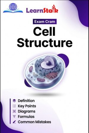 Cell Structure Exam Cram Sheet