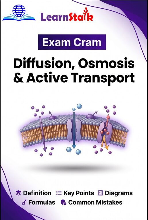 Diffusion, Osmosis & Active Transport