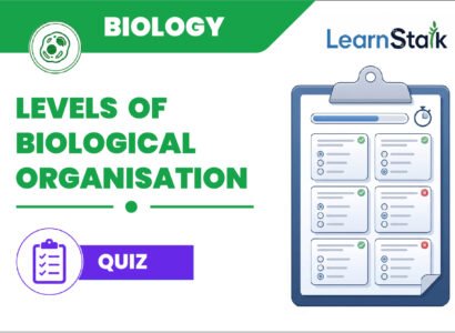 Levels of Biological Organisation Quiz